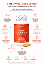 VitaHeal Happy Saffron Plus – 30 Vegan Capsules