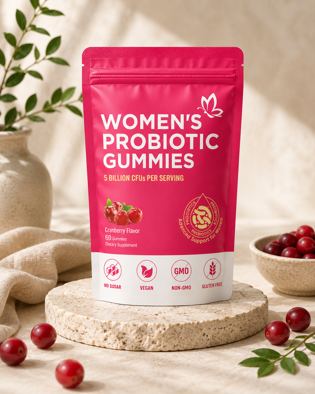 Women's Probiotic Gummies – 60 Gummies