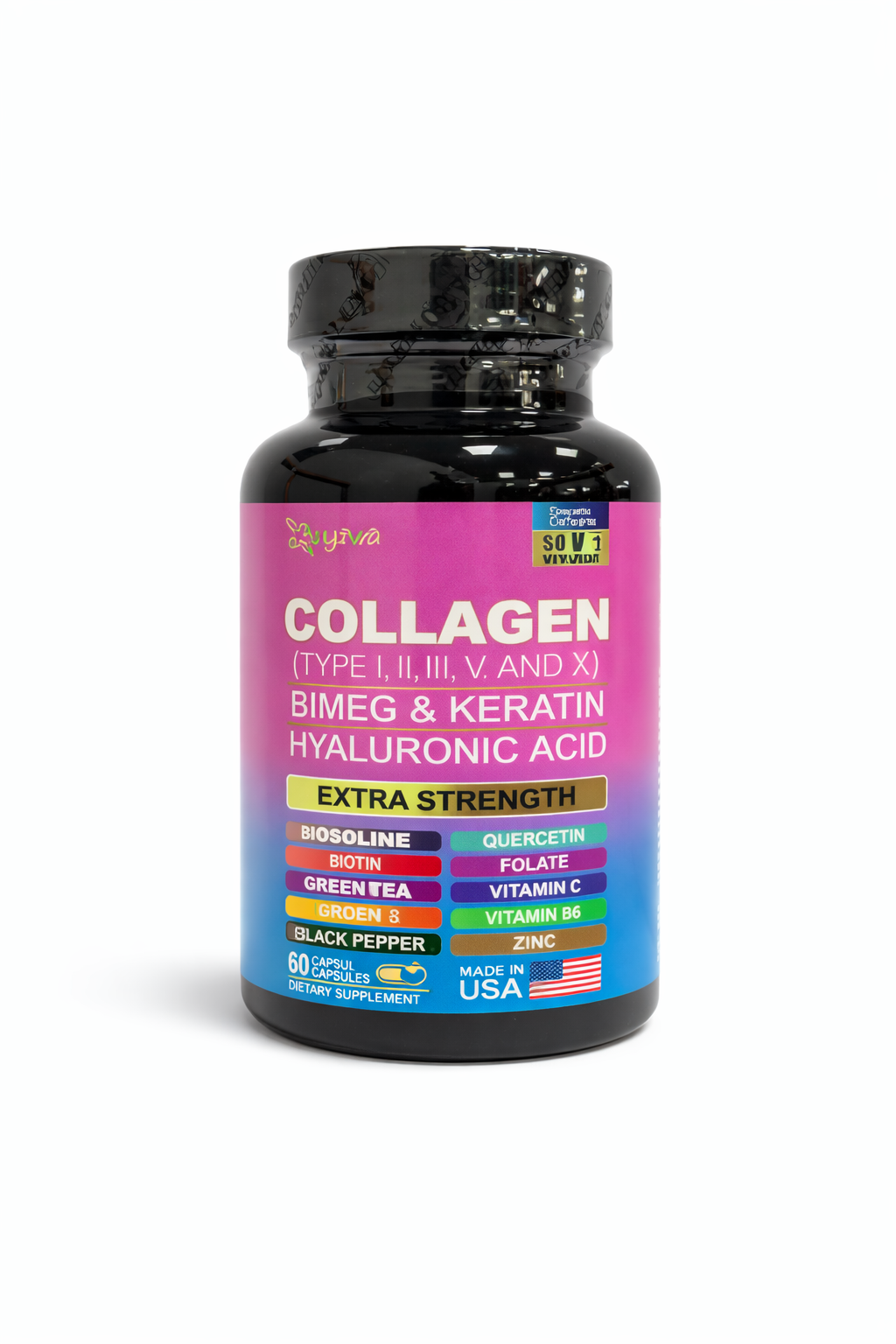 Collagen Complex Capsules – Types I, II, III, V & X