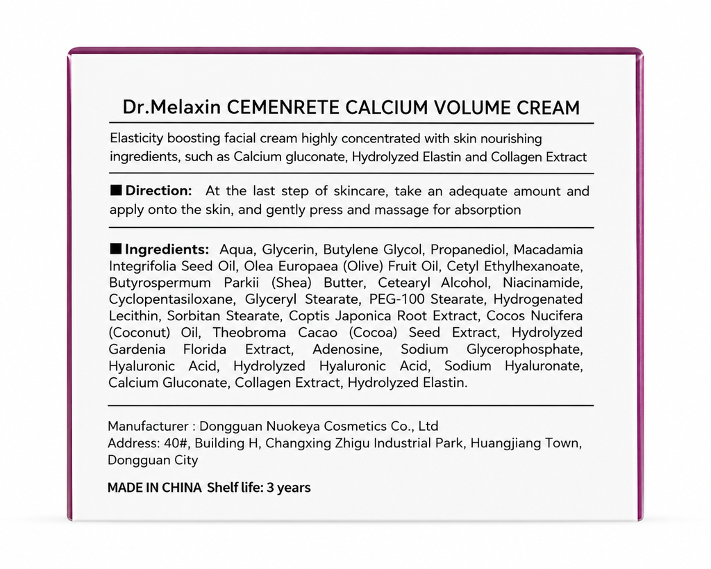 Dr. Melaxin Cemenrete CX Volume Firming Cream 50ml – Elastin & Hyaluronic Acid