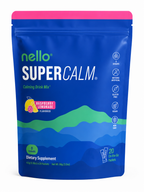 Nello Super Calm Drink Mix – L-Theanine 400mg, Ashwagandha 300mg, Magnesium Glycinate & Vitamin D | 20 Raspberry Lemonade Sachets