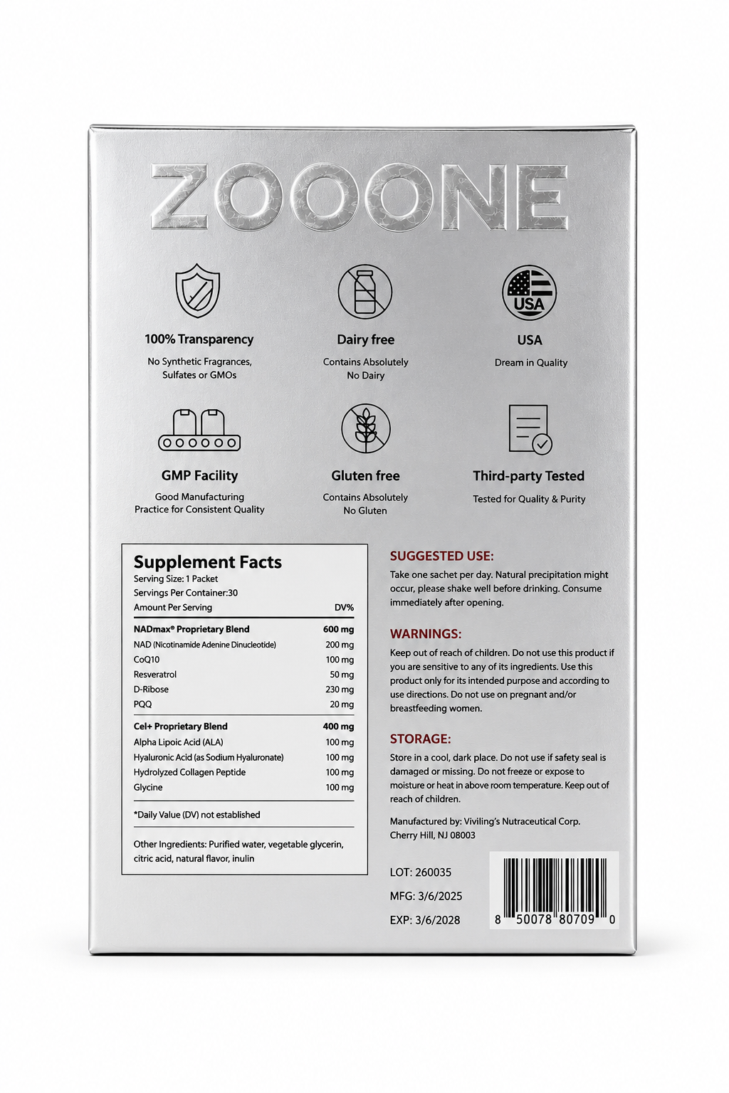 ZOOONE NAD+ Cel+Blend™